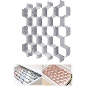 Honeycomb Separator Adjustable Drawer Organize Divider Sock Underwear Belt-Scarf